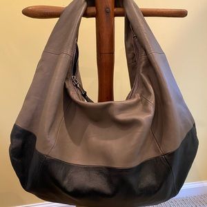 Splendid Hobo black and grey leather purse